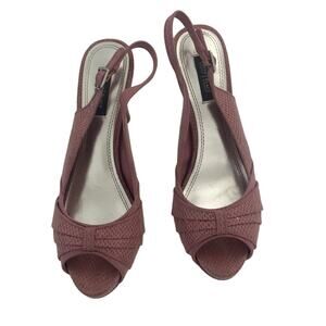WHBM Sandals Women's Pink Riley Sling Back‎ 4" Sz 8